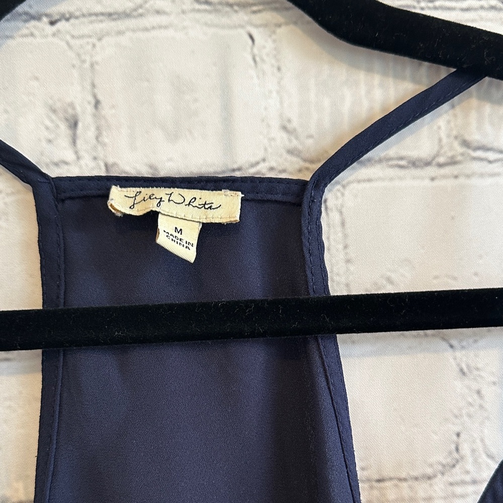 Lily White Navy Tank Top - Picture 2 of 5